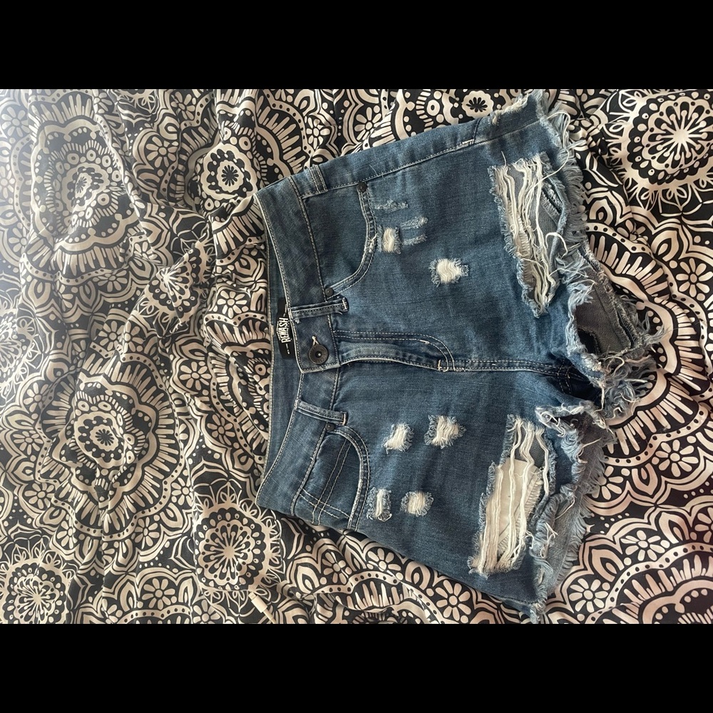 Ripped Jean Shorts